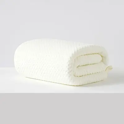Sınır ötesi plaj havlusu mercan polar büyük banyo havlusu havlu seti eğik dokunmuş ananas desenli sarılı havlu saf renk havlu toptan logo - 12