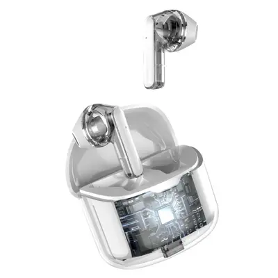 Yeni şeffaf kablosuz Bluetooth kulaklık 5.3 kulak içi TWS spor Bluetooth kulaklık stoksuz satış - 4