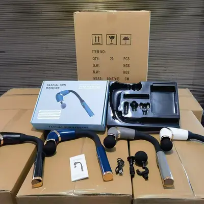 跨境热销筋膜枪肌肉按摩颈椎全身背部肩颈小型弧形放松按摩捶批发