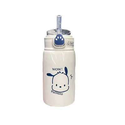 316 paslanmaz çelik termos bardak, pipetli, 500 ml kedi pençesi tasarım - 6