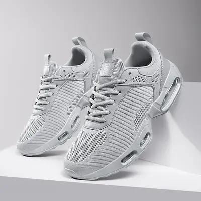 Men's Air Cushion Running Shoes, Cushioned and Breathable - 9