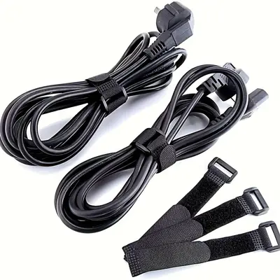 Buckle Hook-and-Loop Strap Non-Elastic Bicycle Cable Organizer - 4