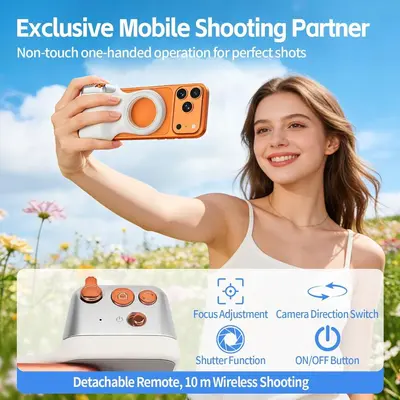 Magnetic Phone Photography Stand with Bluetooth Remote and Anti-Shake - 2