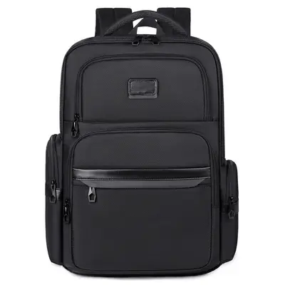Men's Business Backpack, Water-Repellent Nylon Laptop Daypack - 12