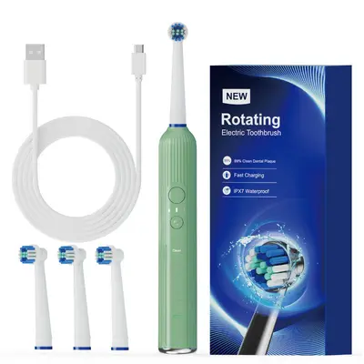 Rotating Electric Toothbrush, Wireless Ultrasonic, Long Battery Life - 10