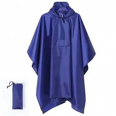 3-in-1 çok işlevli yağmur pelerini, kamp çadırı kumaşı, yetişkinler için outdoor - 10