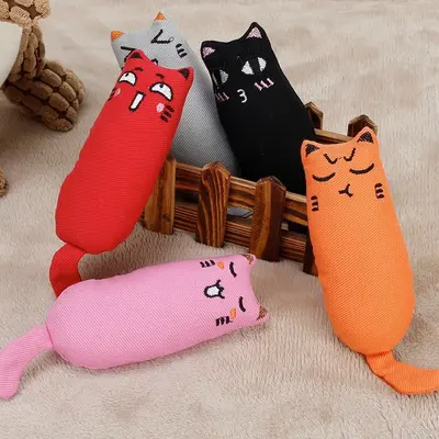 厂家批发宠物猫咪玩具搞怪玩具发声尖叫毛绒玩具磨牙洁齿猫狗玩具