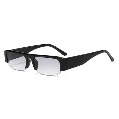 Women's Sunglasses, Square Frame, Half Frame, Flat Lens Fashion Style - 9