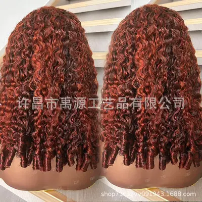 缅甸曲Burmese virgin hair假发头套  可染色源头工厂 许昌假发