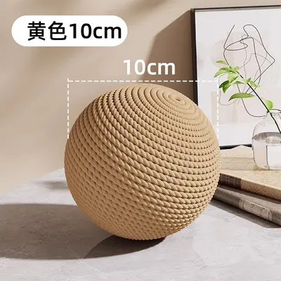 Extra großer Sisal-Katzenball mit Quietscher, kaubeständig - 11