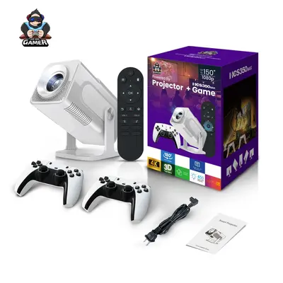 Grenzüberschreitender Private-Label HCS350MAX Gaming-Projektor Android 4K hochauflösend Heimkino 1080P tragbarer Projektor