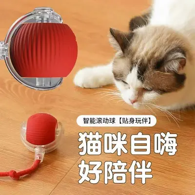 Automatic Electric Rolling Cat Toy Ball with Interactive Play - 5