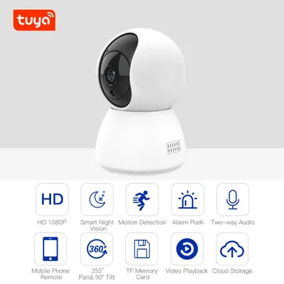 Tuya WiFi İç Mekan PTZ Gözetleme Kamerası 1080P - 2