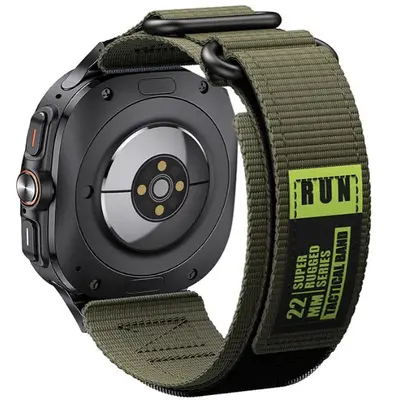 Garmin 22 mm Uyumlu Naylon Örgü Cırtlı Kordon, Huawei GT ve Samsung, 255/265