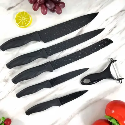 6 parçalı mutfak bıçak seti, hediye kutusu ile - 3