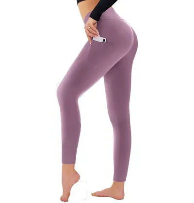 Women's Yoga Leggings with Pockets High Waist Tummy Control High Stretch - 10