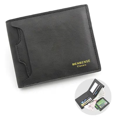 Short Men's Wallet with Multiple Card Slots - 12