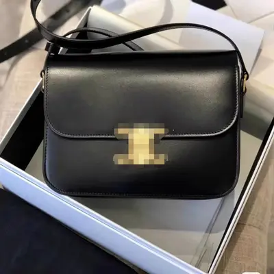 Women's genuine leather bag, small square style, single-shoulder crossbody - 3