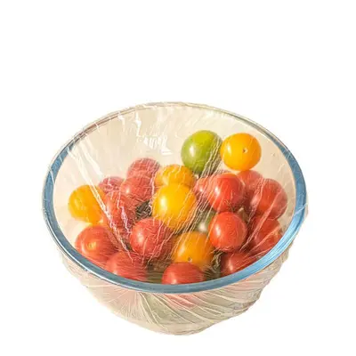 [WO hazır stok] Spandex tek kullanımlık plastik sarma örtüsü gıda sınıfı ev bulaşık filmi örtüsü gıda koruma örtüsü