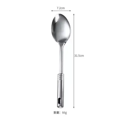 Paslanmaz Çelik Sote Spatula ve Kepçe Seti, Balık Spatulası, Süzgeç - 12