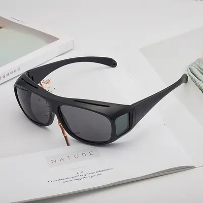 New Bicycle Glasses TV Sunglasses Windproof Dust Labor Protection Glasses Night Vision Driving Glasses Europe and America Cross-border TV Sunglasses