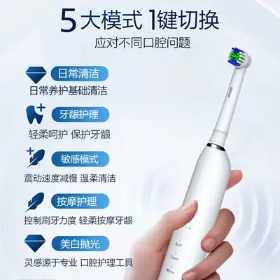Fully Automatic Waterproof Electric Toothbrush for Sensitive Gums - 3