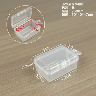 Rectangular transparent PP box with lid and lock - 7