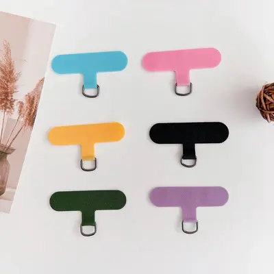 Adhesive Phone Lanyard Pad with D-Ring Patch