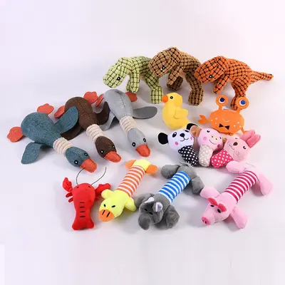 Chew-Resistant Plush Fruit Squeaky Dog Toy - 4