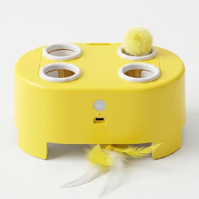 Elektrisches Katzenspielzeug, Whack-a-Mole mit Katzenangel - 7