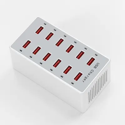 跨境5V2.4AUSB多口充电器直冲手机工作室科技快充多功能适配器