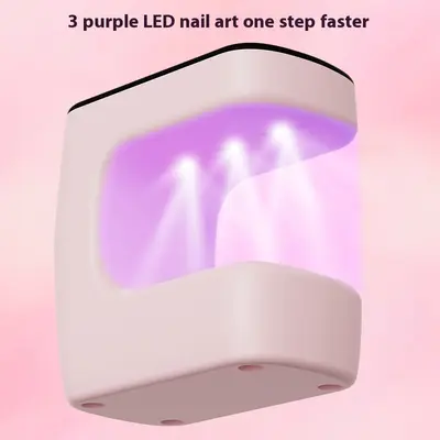 Mini kare UV-LED tırnak lambası, hızlı kuruyan jel ışığı - 5