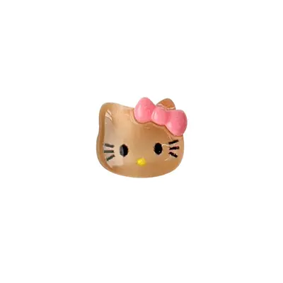 KT Cat Аксессуары для дизайна ногтей, объёмные милые мультяшные чёрные кожаные, детские кокосовые пальмы, смоляные, носимые стразы для ногтей