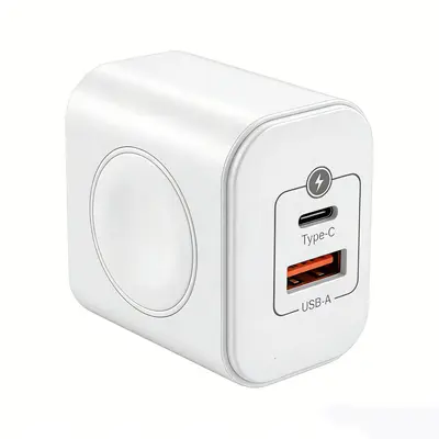 23W Üç İn Bir Şarj Cihazı Akıllı Saat Kablosuz Şarj Apple Watch PD Telefon Hızlı Şarj Başlığı