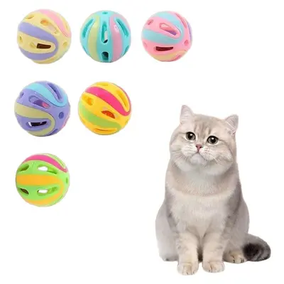 Colorful Cat Toy with Bell, Small Gift Toy - 6