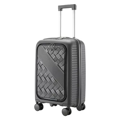 Impact-Resistant Trolley Suitcase with Zipper and Combination Lock - 6