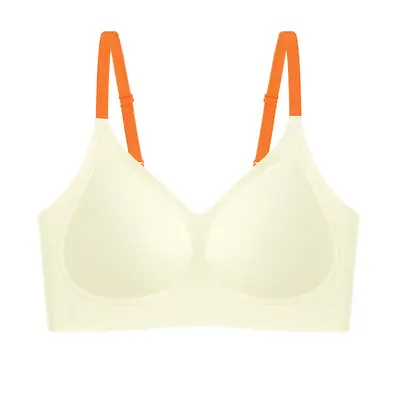 Women's Seamless Bra, Open-Back Design, Push-Up for Small Chests