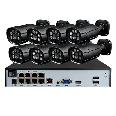 CCTV 8-Kanal POE Überwachungsset 4K 8MP Außen-Bullet - 6