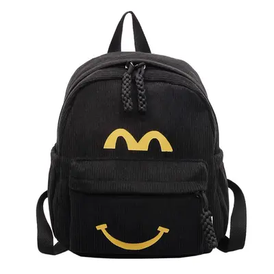 Corduroy Children's Backpack, Large Capacity Schoolbag for Primary and Middle School Stude - 7