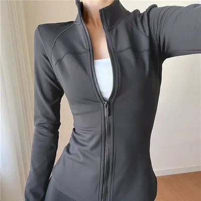 Damen-Sportjacke mit Fleecefutter, Langarm, schnelltrocknend - 7