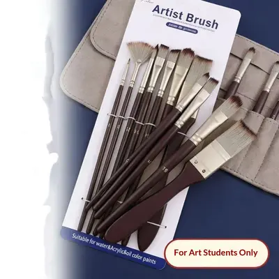 High-elastic nylon brush set for watercolor oil acrylic painting - 3