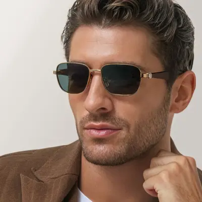 Men's Sunglasses, UV400 Protection, Driving and Casual Retro Style - 1
