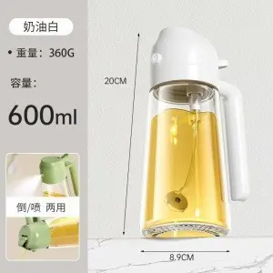 Ölsprüher dickwandig großvolumig Spray- und Gießfunktion Küche Luftfritteuse Glasölsprühflasche Haushalt Zerstäuber Ölsprühkanne - 11