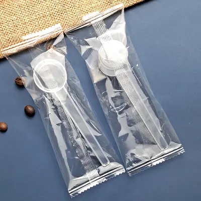 5g kaşık plastik ölçüm kaşığı 10ml şeffaf ölçekli ölçüm kaşığı uzun saplı protein tozu kaşığı kahve kaşığı gram kaşık