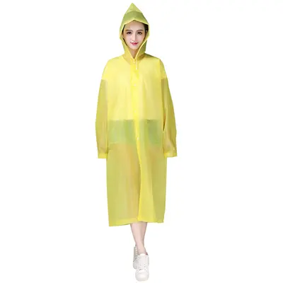 Reusable Full-Body Rain Poncho for Adults and Children, Thickened, Lightweight