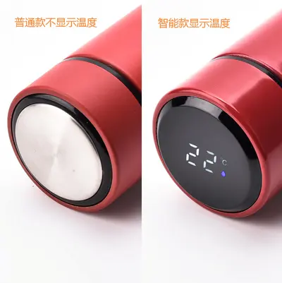 304 stainless steel temperature indicator temperature control smart thermos cup wholesale temperature measurement straight cup gift water cup - 6