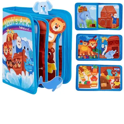 Montessori Busy Board, 3D Animal Felt Book, Educational Tear Book - 6