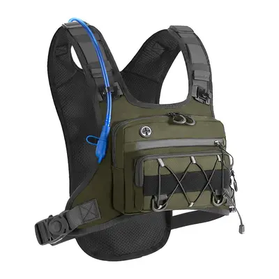 Outdoor-Sport-Fahrradrucksack multifunktional Wandern Bergsteigen Weste leicht Taktik Rucksack Gelände Brustbeutel - 8