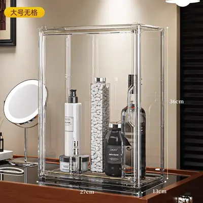 Cosmetic storage box, acrylic, dustproof, multilayer design - 9