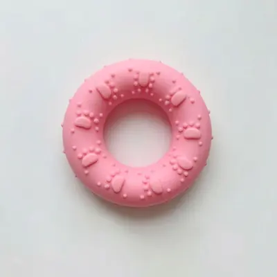 TPR Donut Chew Toy for Dogs, Teething and Dental Cleaning - 9